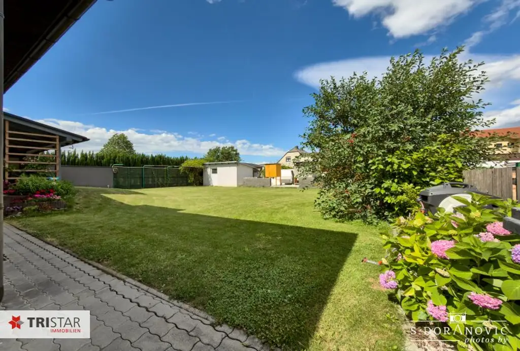 NEU! ++ Einfamilienhaus mit Sauna & großem Garten ++ Siegendorf bei Eisenstadt ++ Ziegelmassivbauweise ++ Carport + Garage ++ Nähe Neusiedler See ++