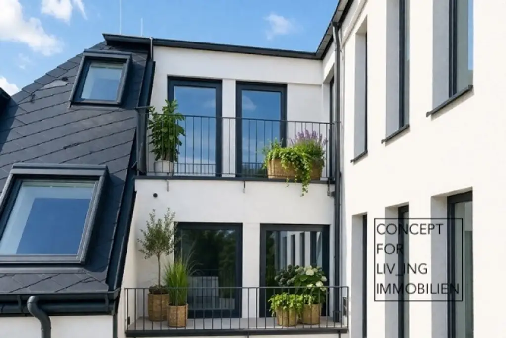 Exklusiv. Trendy. Coole Architektur. 63m2 Dach-Terrassen-Maisonette. Garage. Beziehbar: ab FJ/SO 2026. Erstbezug. Ideale Anlegerwohnung