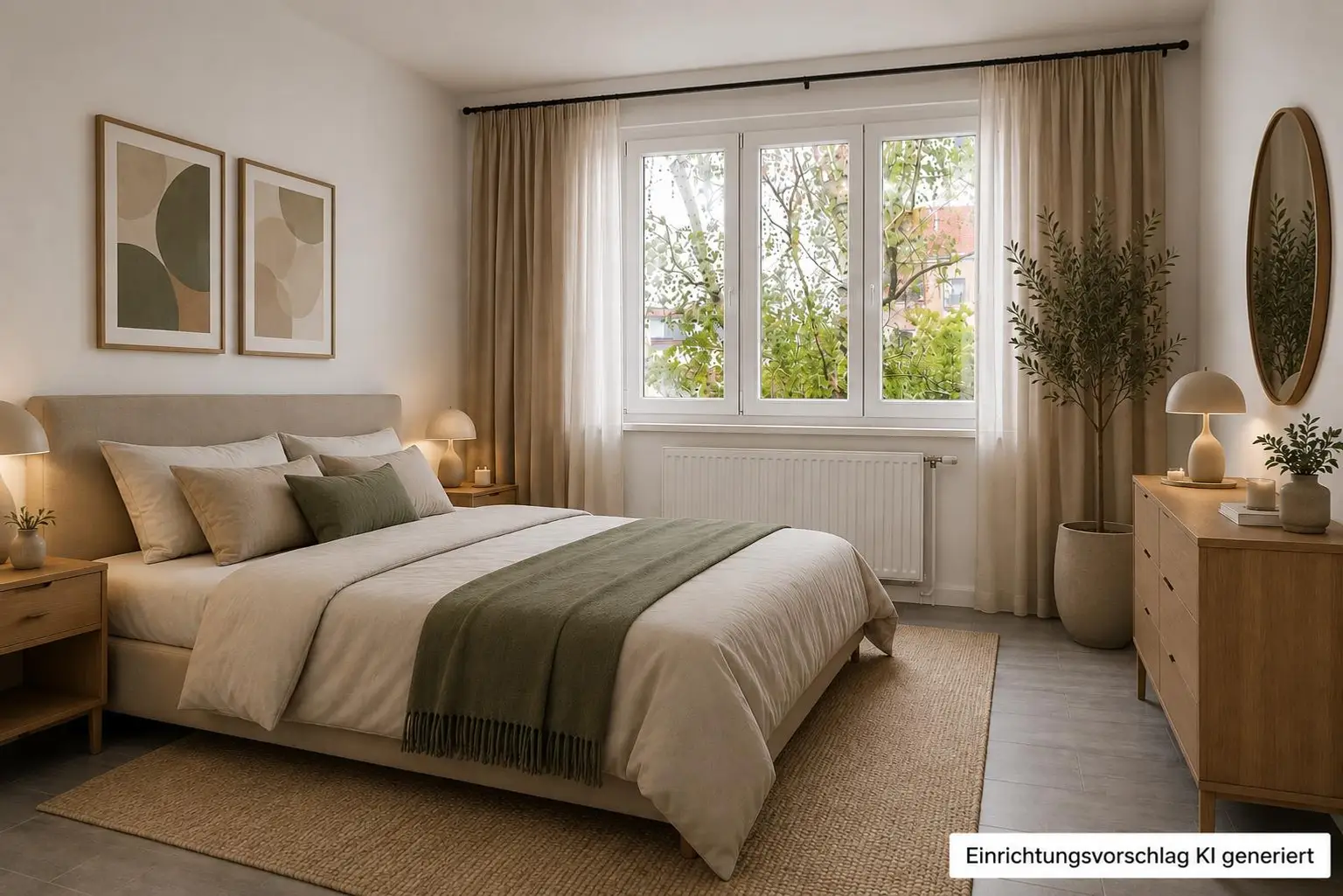 Schlafzimmer, Einrichtungsvorschlag