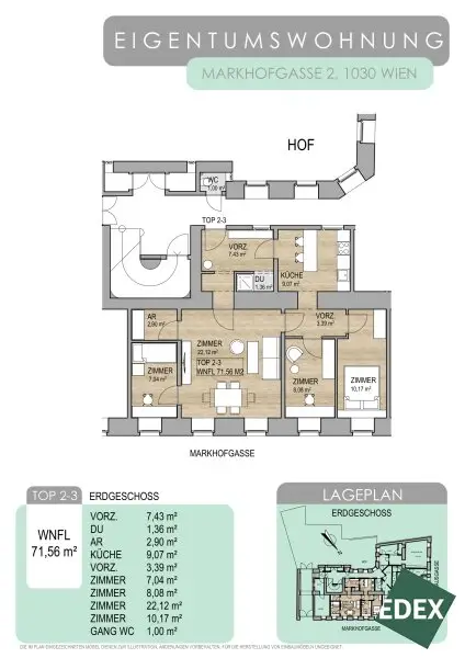 Sanierungsbedürftige Drei-Zimmer-Wohnung direkt an der U3