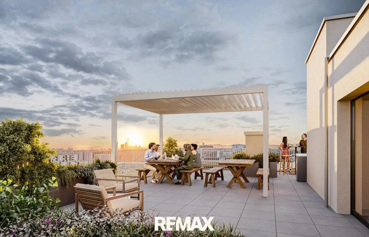 Dachterrasse| ETW 1220 Wien KI bearbeitet