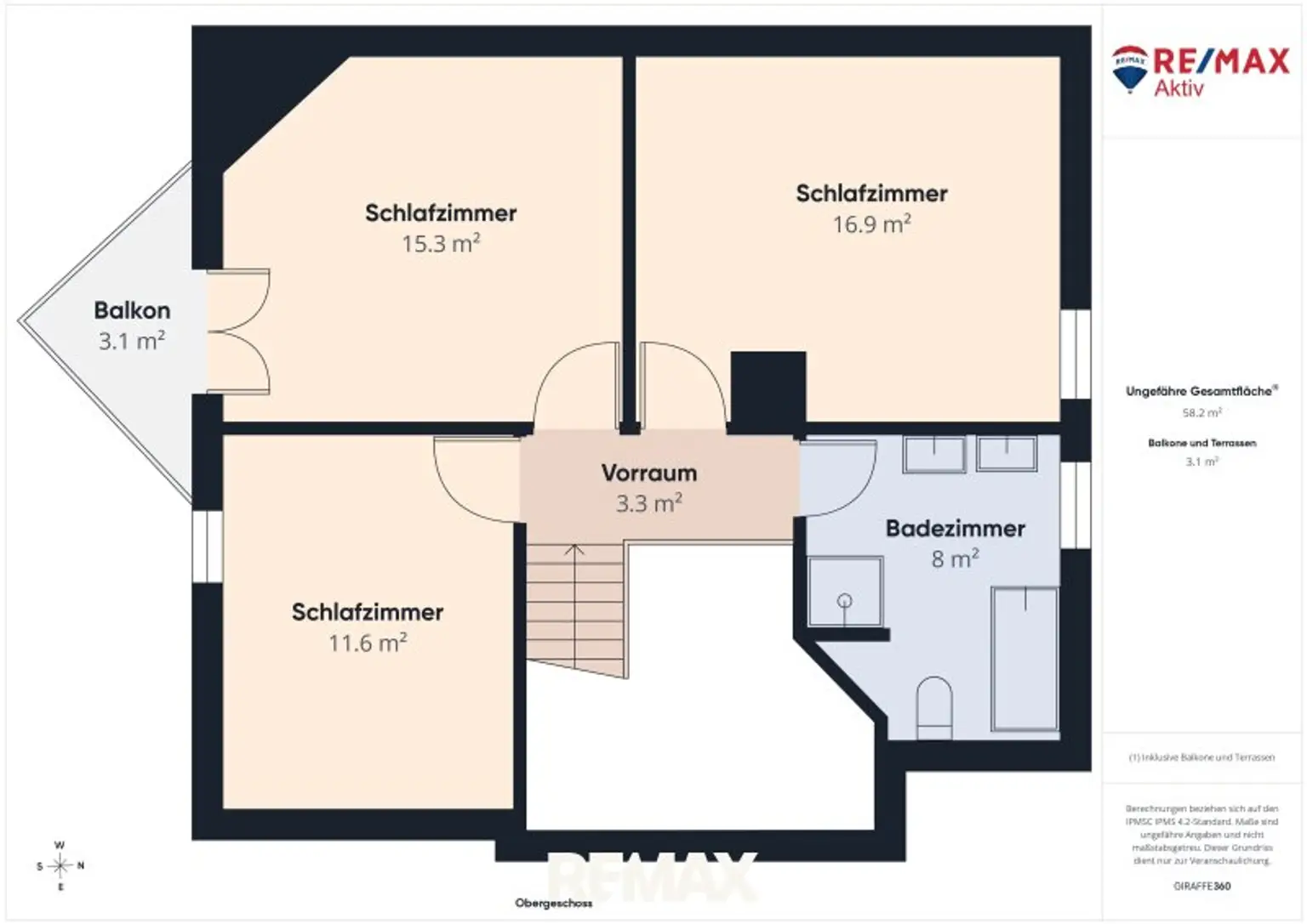 Plan Obergeschoss