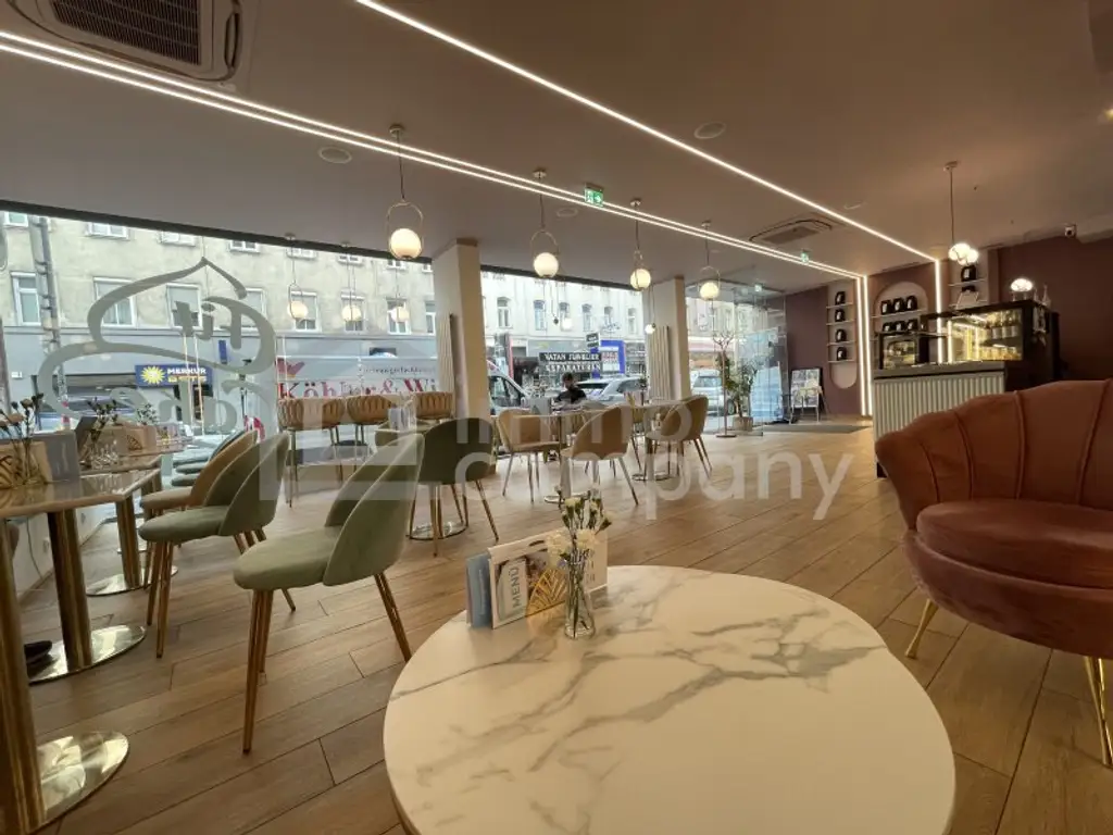 Neuwertiges Café in 1050 Wien: 150m², Top-Ausstattung