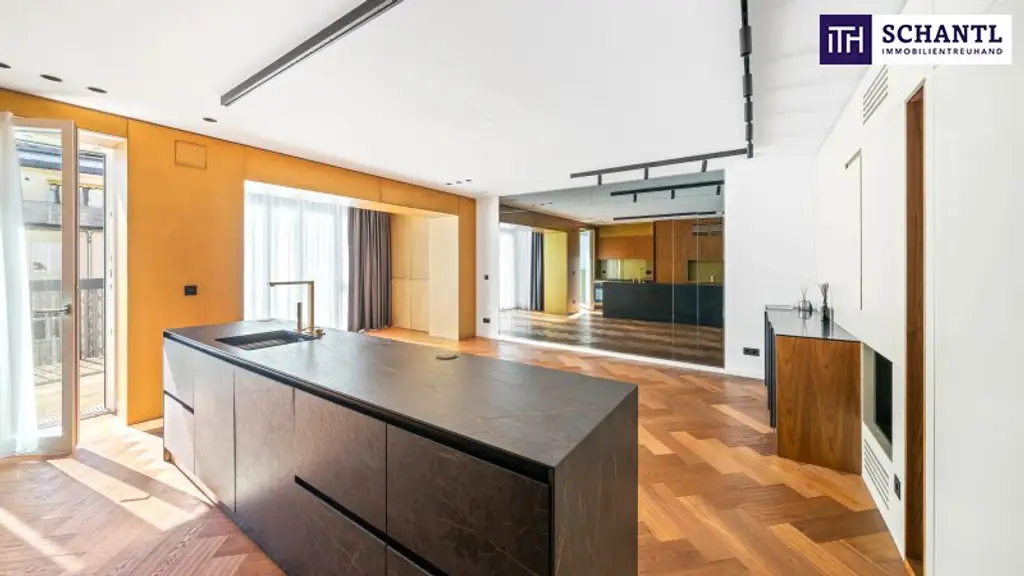Exklusivität zum Einziehen! Design + Eleganz + Raffinesse + Edle Materialien! TOP-Wohnung in TOP-Lage mit hofseitiger Terrasse! Wünsche werden wahr....