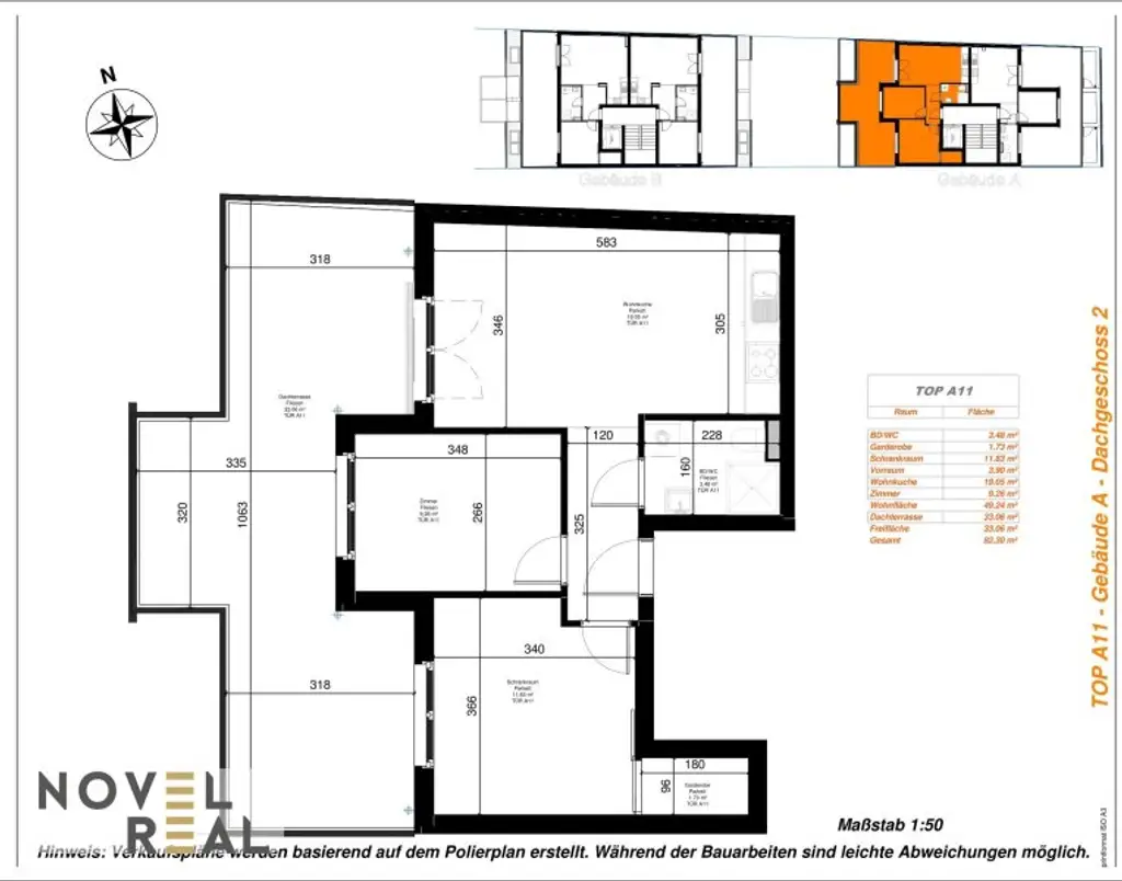 Ihr Rückzugsort im Freien – moderne Dachgeschoss-Wohnung mit großerTerrasse