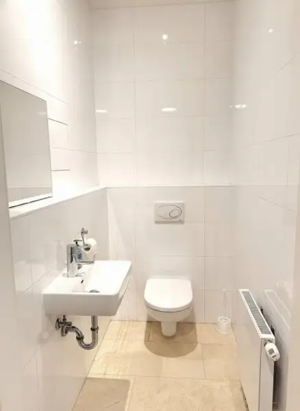 Gästetoilette mit Waschbecken