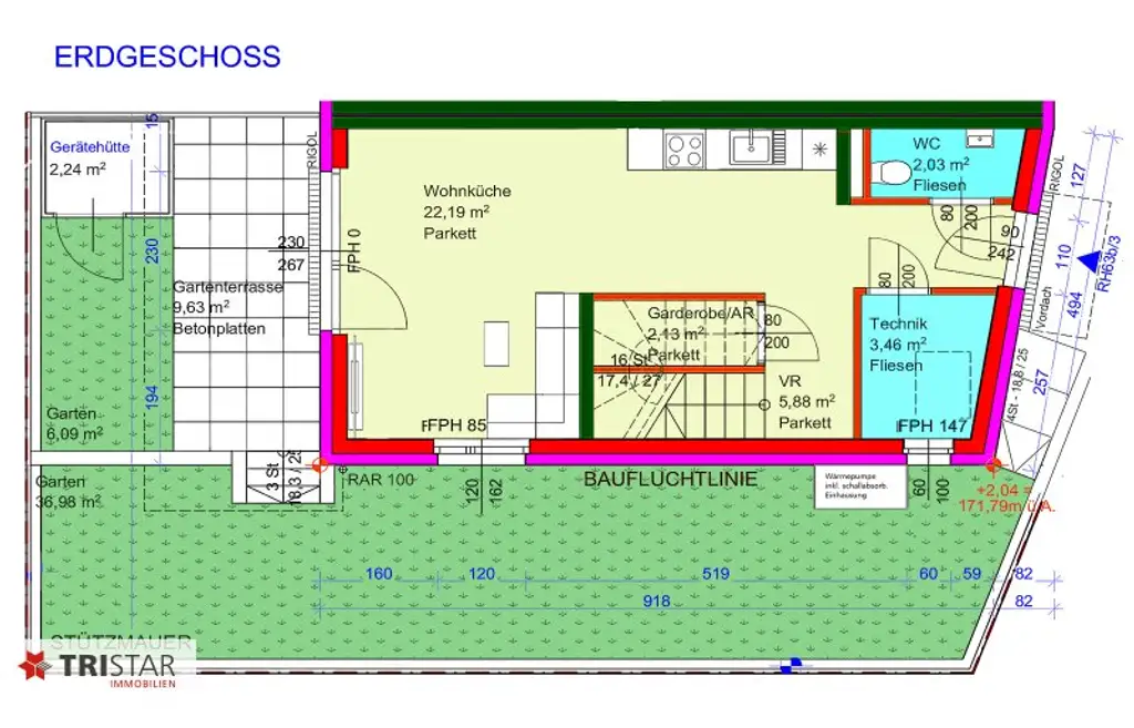 NEU! • Ziegelmassiv • Schlüsselfertig • Garten + Terrasse • Fischamend