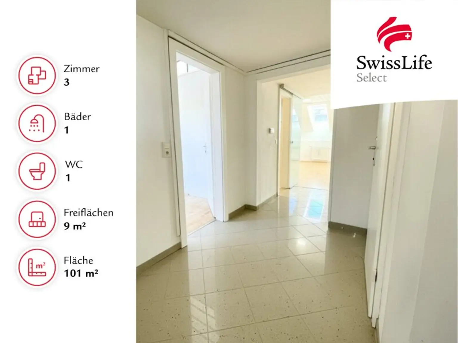 Besondere Penthousewohnung mit begehbarem Kleiderschrank & Südost-Terrasse