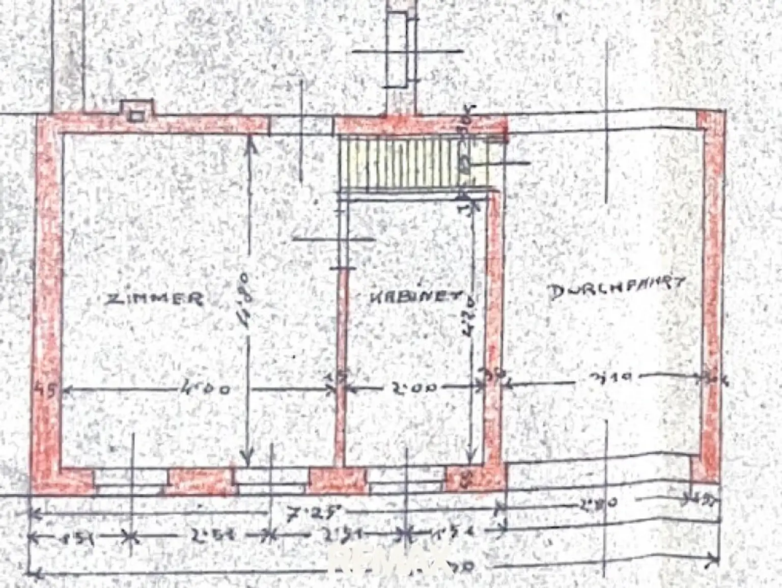 Grundriss Zubau