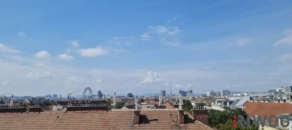 Erstbezug eines Luxus Dachgeschosses mit Fernblick auf Prater auf Stephansdom in der nähe der Donauinsel