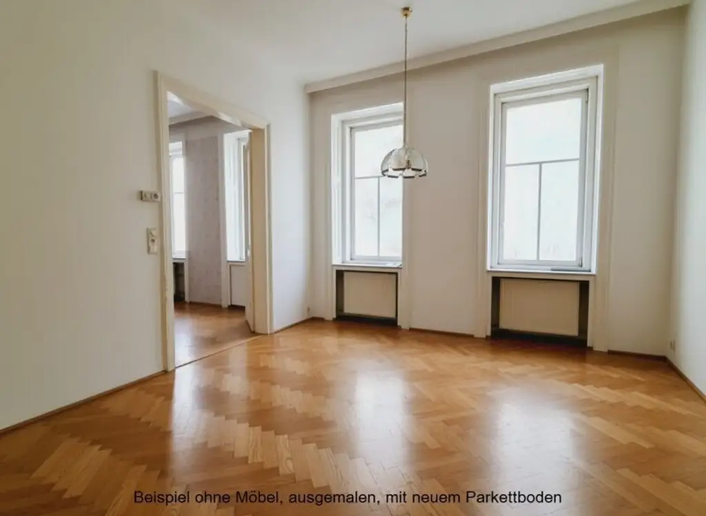 Unsanierte Wohnung in einem wunderschön sanierten Stilaltbau - Gaußplatz/Augarten