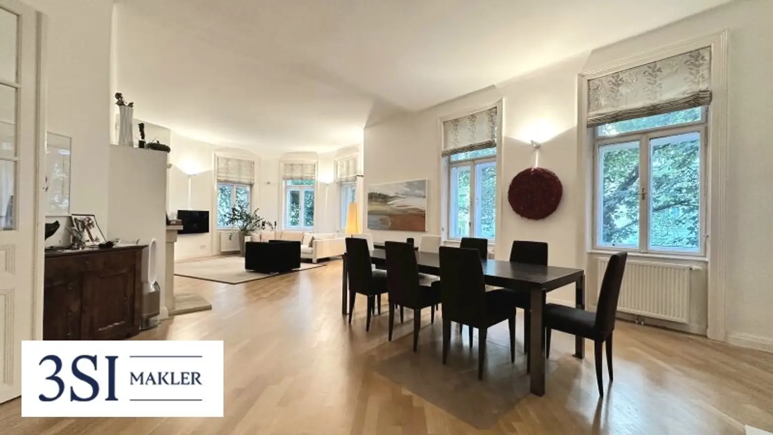 Elegante 3-Zimmer-Wohnung mit sonniger Loggia in grüner Lage im Herzen Wiens