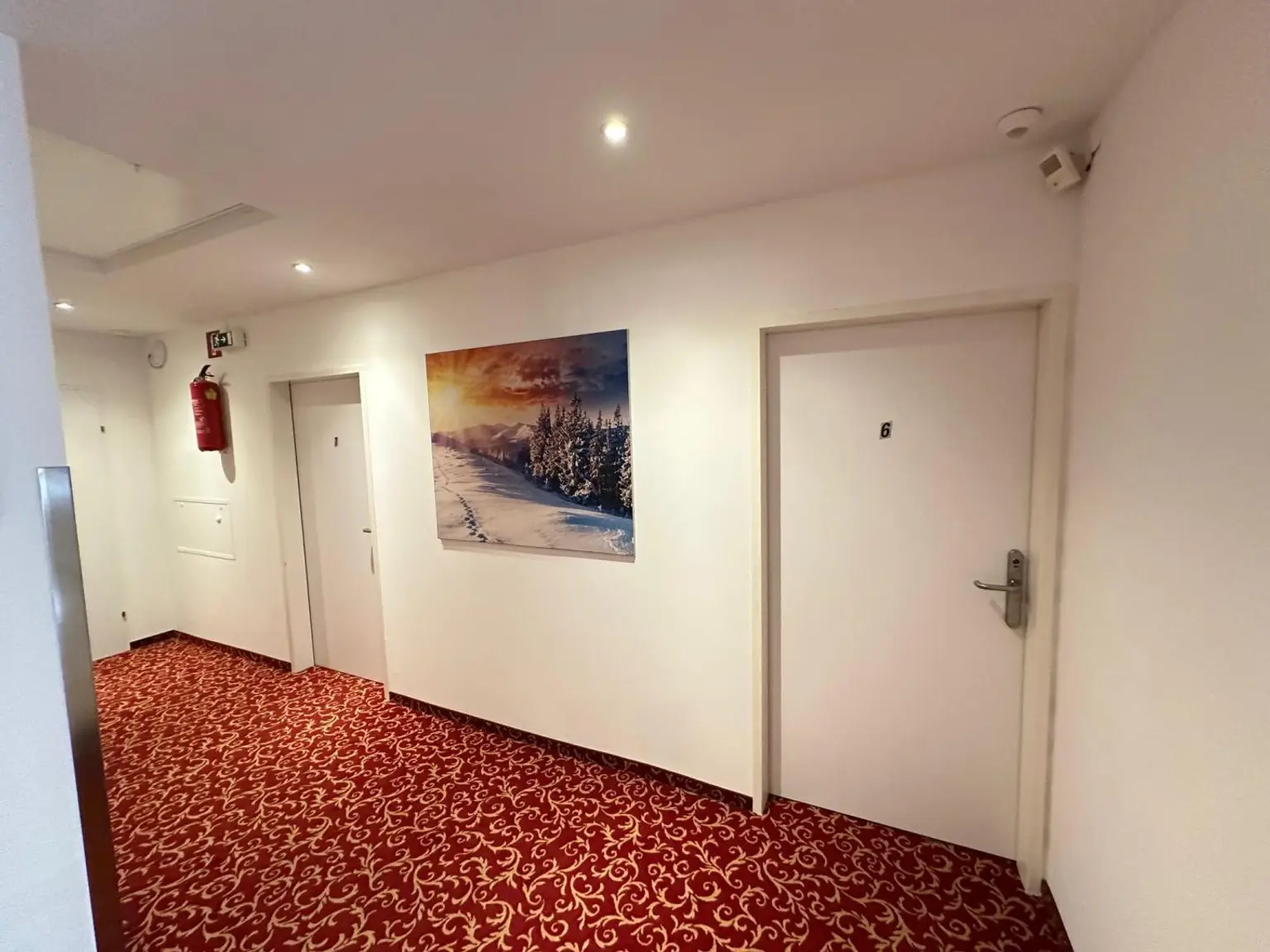 Eingang Zimmer Pension