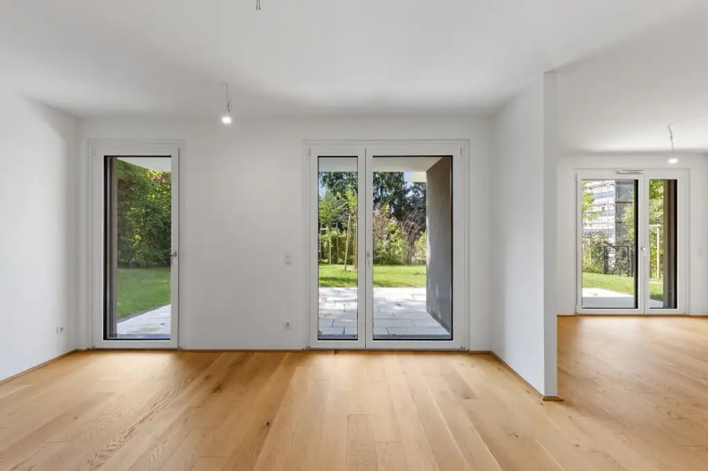 floé 225 - letzte freie Gartenwohnung: 3 Zimmerwohnung mit 3 Terrassen und 179m2 Eigengarten
