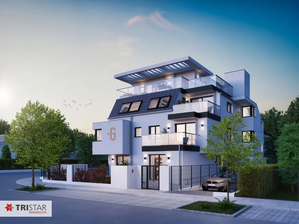 Moderne Dachgeschoßwohnung in 1220 Wien - Erstbezug mit Terrasse und Fußbodenheizung!