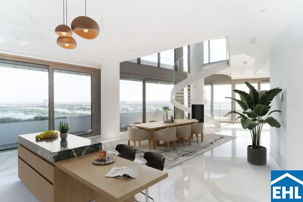 DANUBEFLATS: 4-Zimmer-Wohnung auf höchstem Niveau