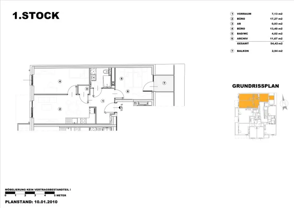 Achtung: Absoluter Top-Preis! Moderne 3-Zimmer-Wohnung mit Bürowidmung in der Nähe der U1 Kagraner Platz!