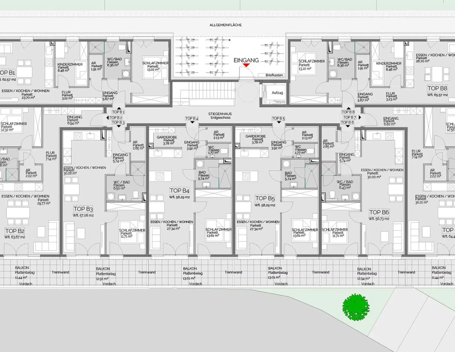 Vermietete ANLEGERWOHNUNG | 3,18% Rendite | 2-Zimmerwohnung mit Balkon in Liezen