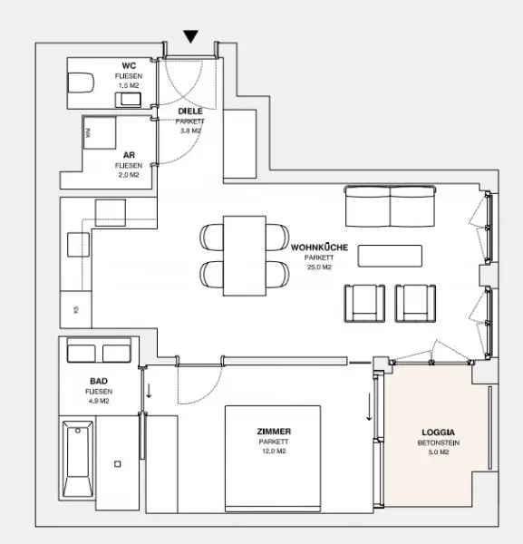 ++MOLLARD 50++ perfekte 2-Zimmer-Wohnung mitten im Herzen der Stadt