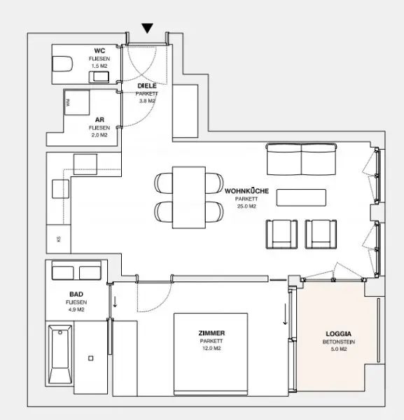 ++MOLLARD 50++ perfekte 2-Zimmer-Wohnung mitten im Herzen der Stadt