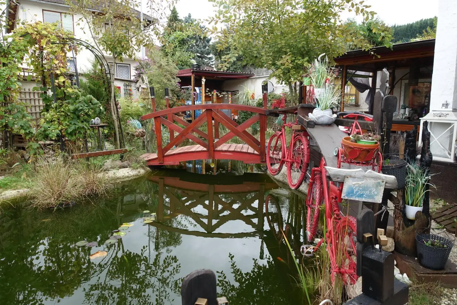 Biotop mit Brücke