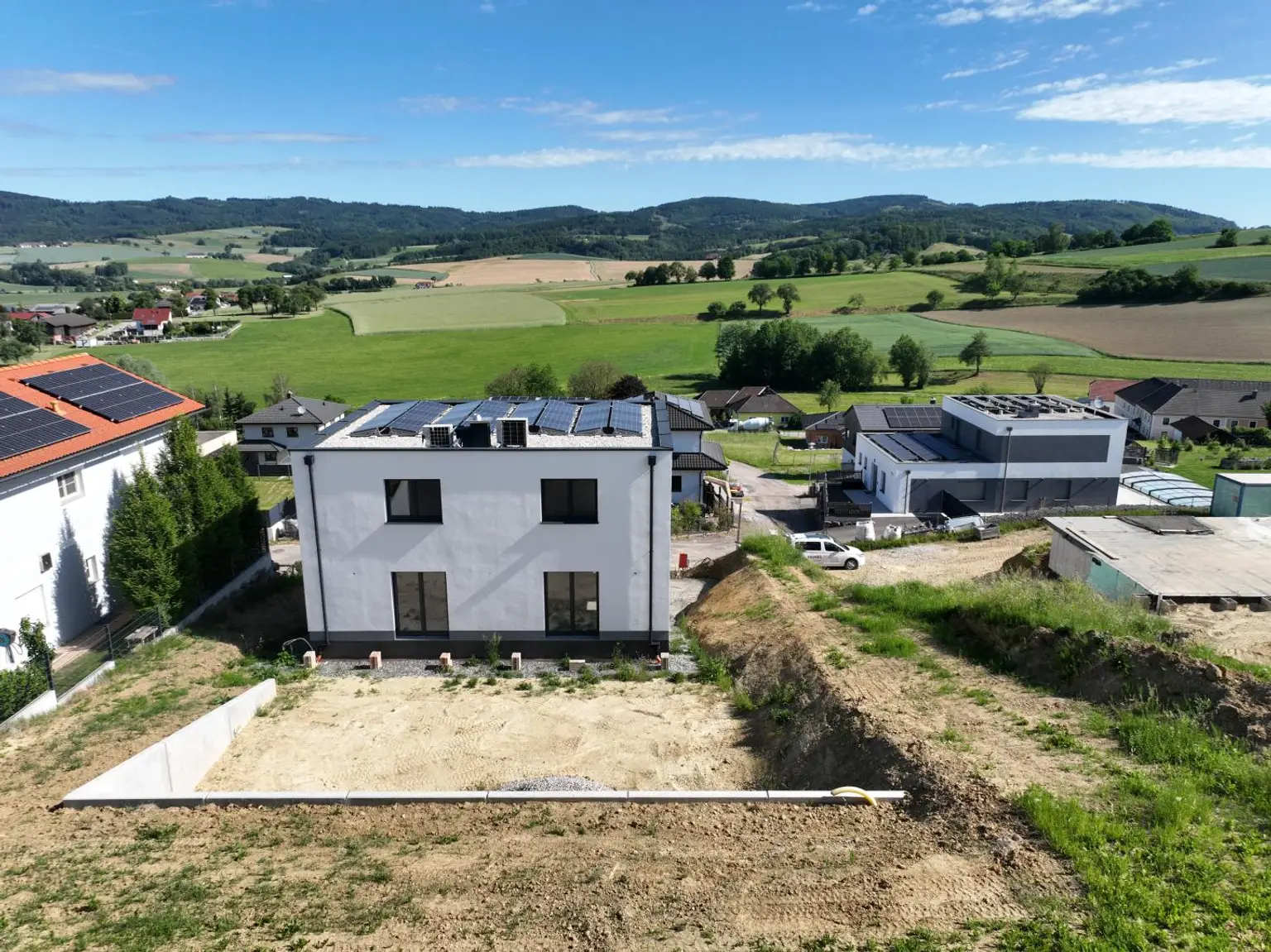 Rückansicht mit Garten