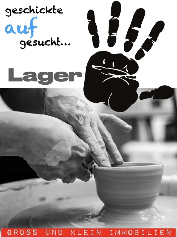 geschickte Hände gesucht.
Klein - Atelier - Büro - lager - die Lage ist gut .