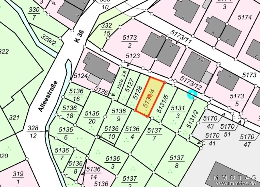 Erholungsfläche "Auf dem Wiesengarten" als Gartenland mit Gartenhaus - 139 m² zu verkaufen