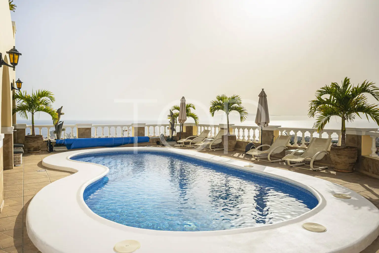 Contemporary luxury villa with panoramic views and exclusive design