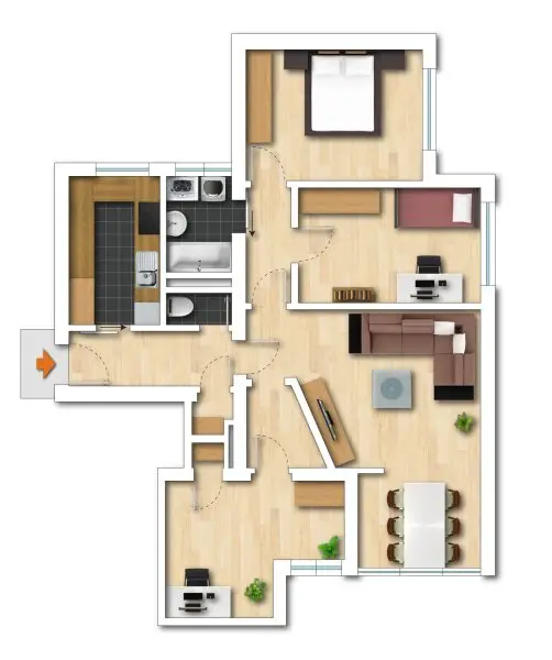 Grundriss Wohnung