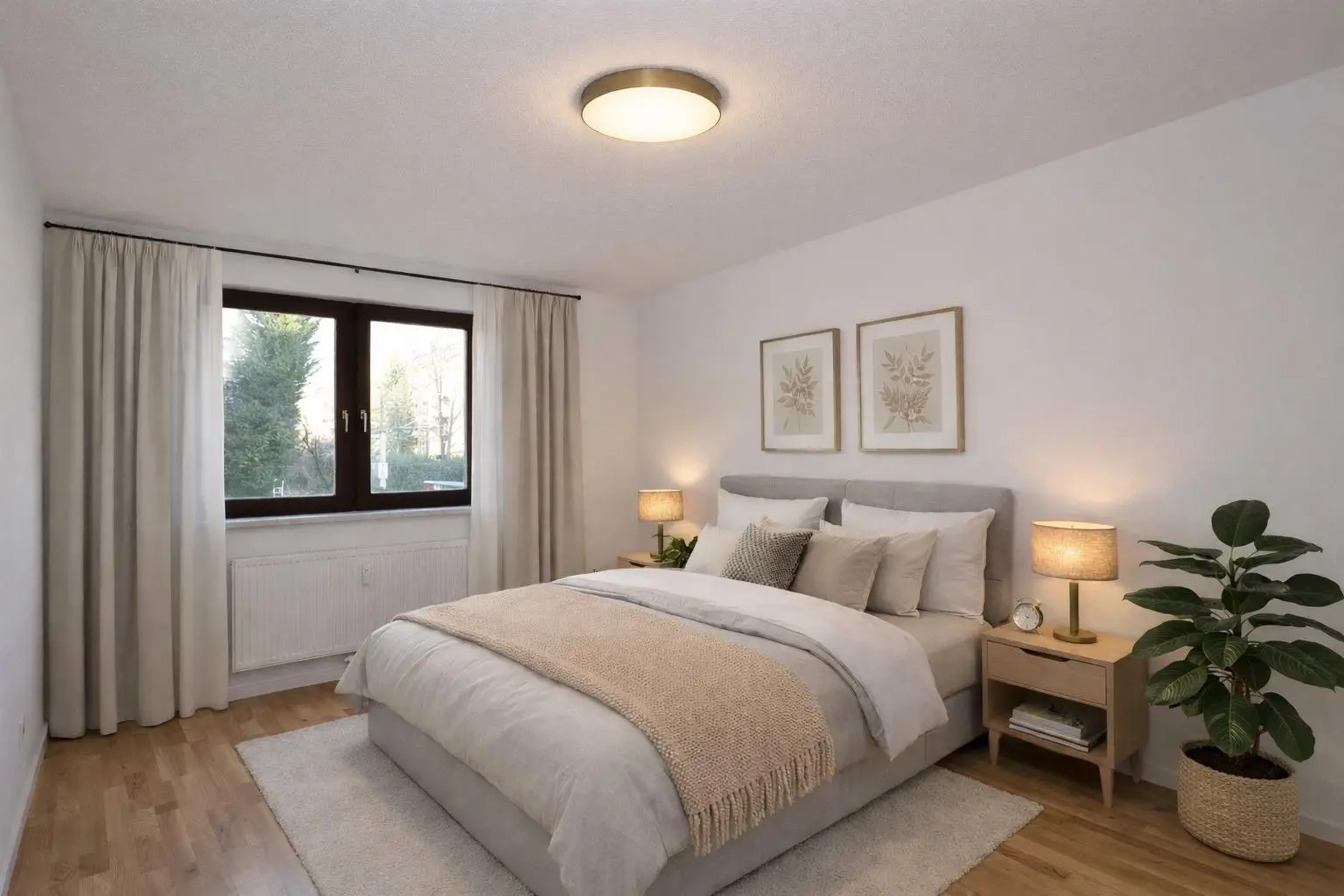 Schlafzimmer (virtuell eingerichtet)