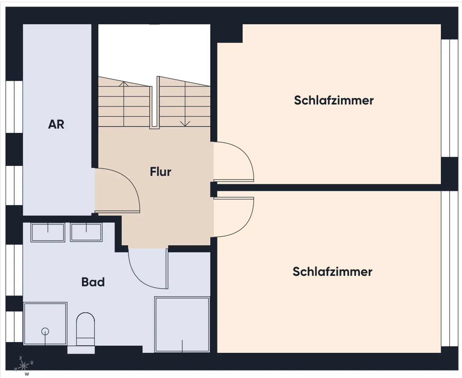 Grundrissplan ohne Maßstab OG