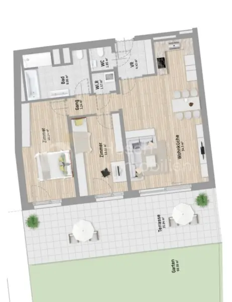 Grundriss – schematische Darstellung