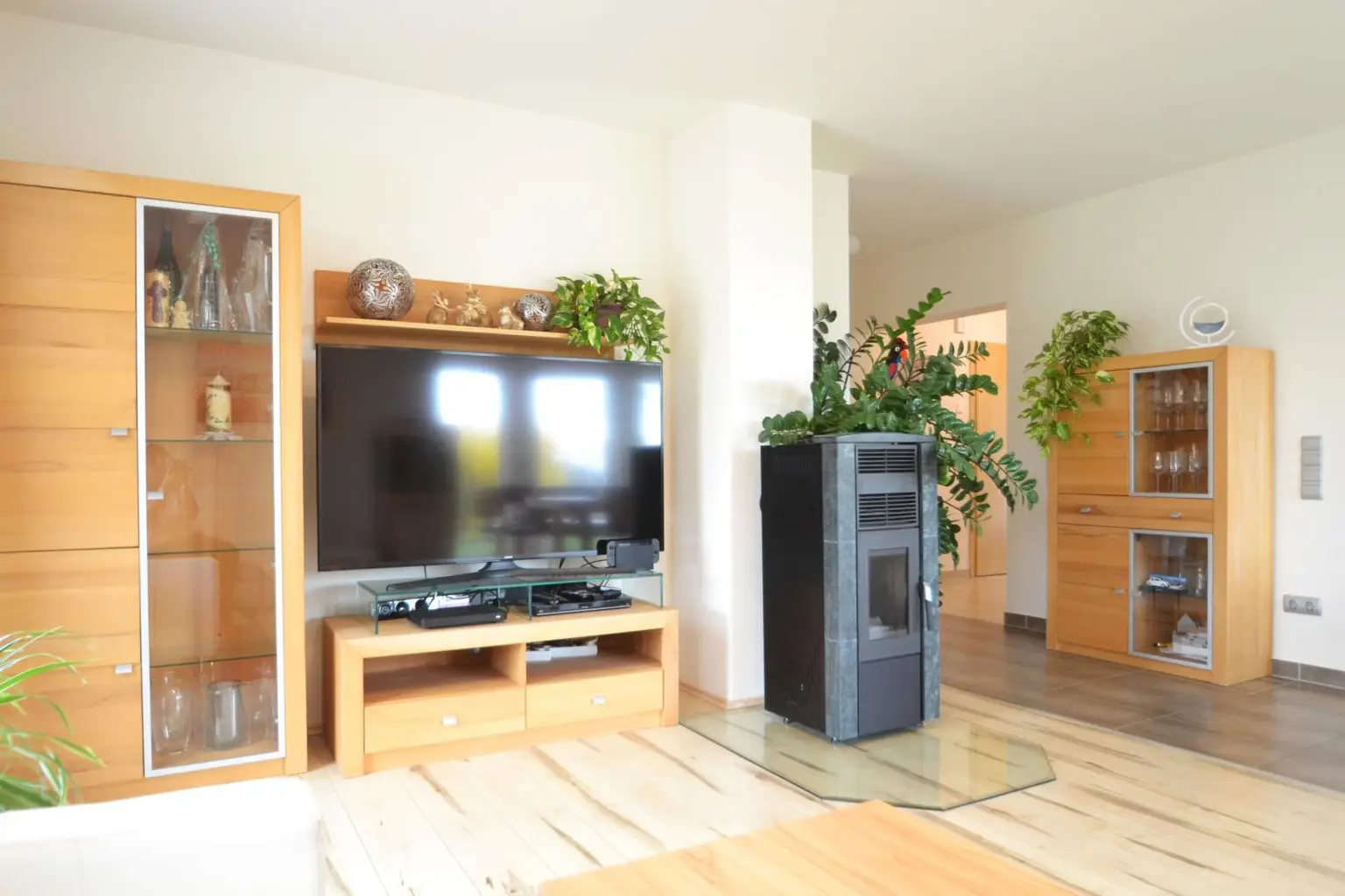 Wohnbereich mit Kaminofen