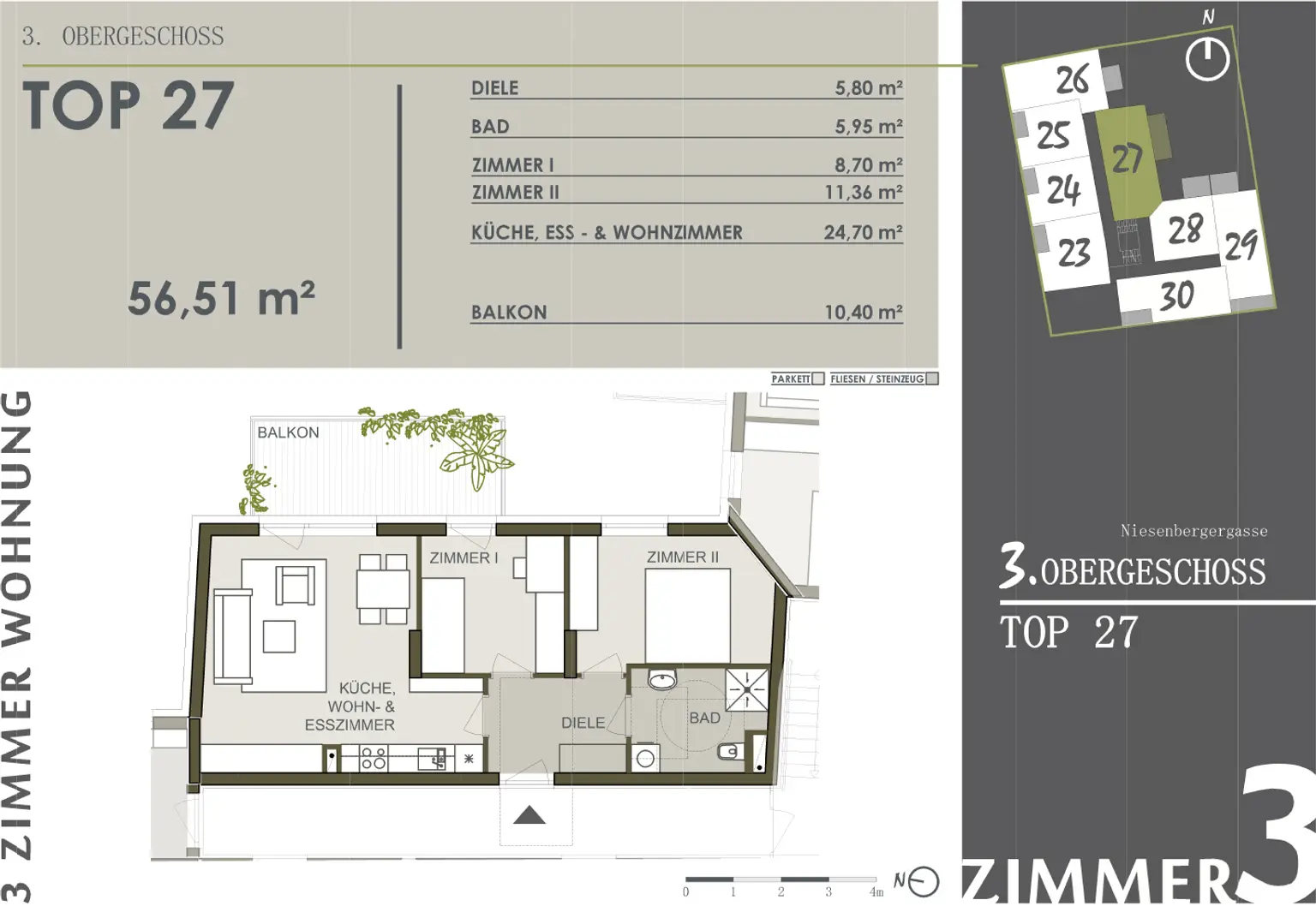Herrliche 3-Zimmer-Balkonwohnung in sehr zentraler Lage mit besten Anbindungen