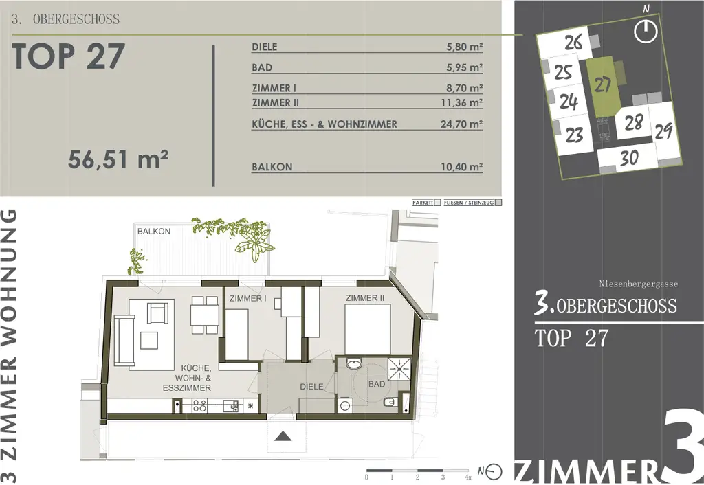 Herrliche 3-Zimmer-Balkonwohnung in sehr zentraler Lage mit besten Anbindungen