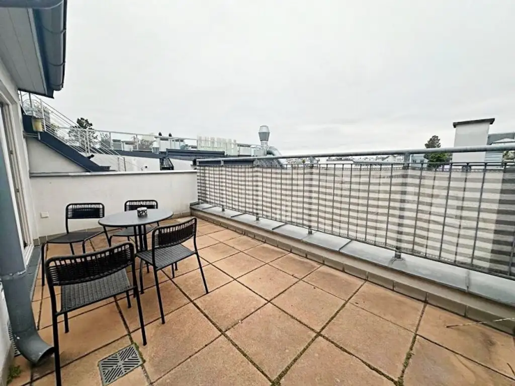 STAATSOPER-BLICK, klimatisiertes 110 m2 Dachgeschoss mit 20 m2 Terrasse, 3 Zimmer, Extraküche, 2 Bäder, Möblierung möglich
