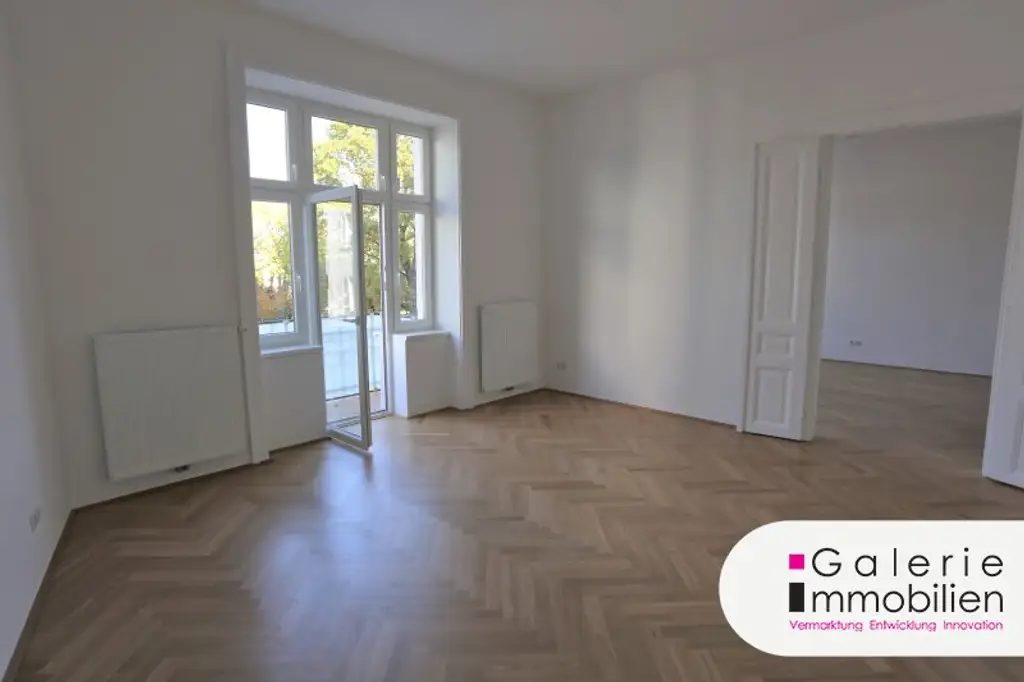 Topsanierte, helle 2-Zimmer-Altbauwohnung mit Balkon am Reumannplatz