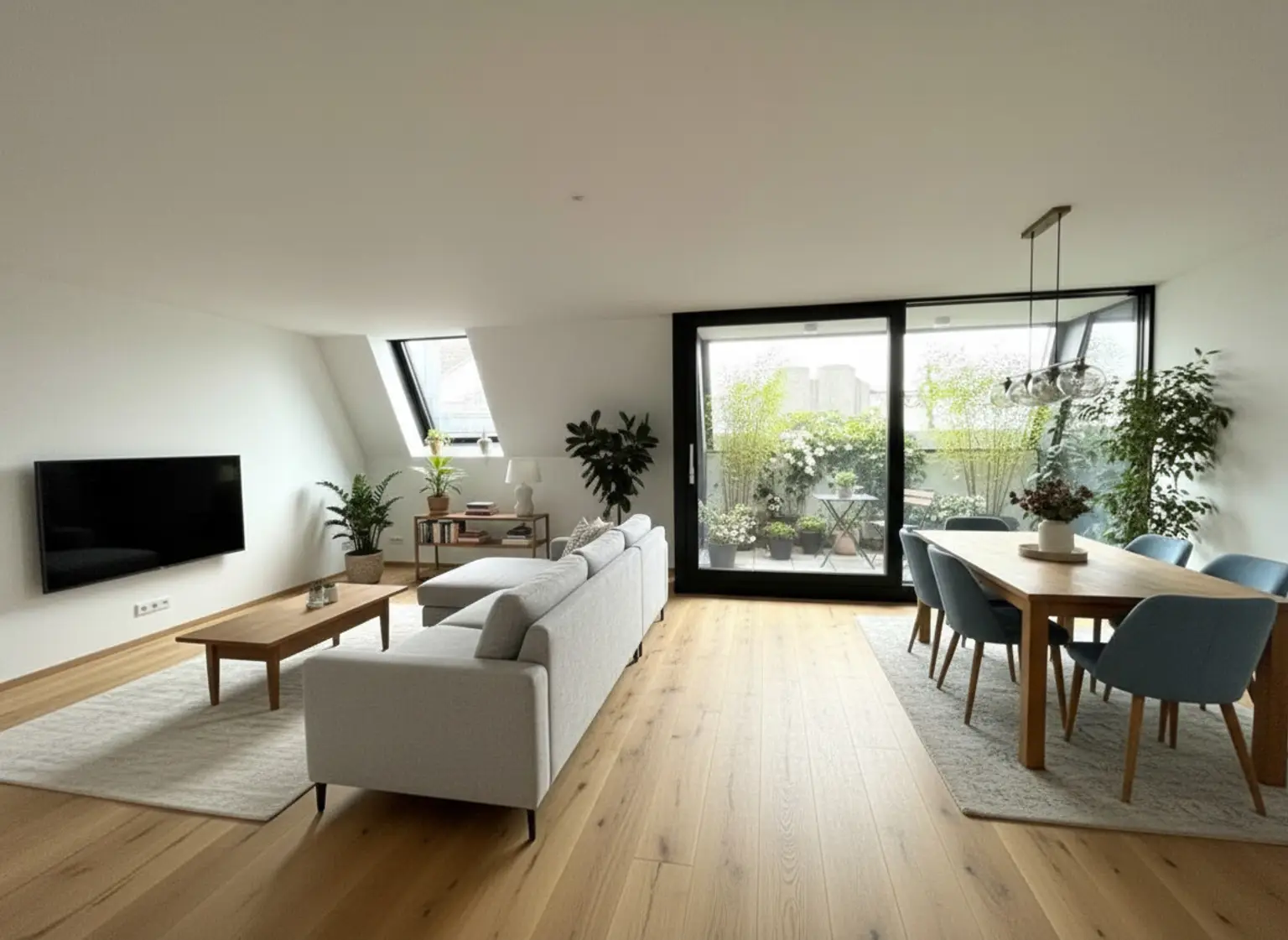 UNBEFRISTET: Klimatisierte Dachgeschosswohnung mit Balkon und Loggia