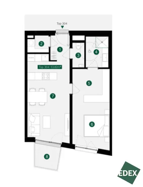 Schöne 2-Zimmer-Wohnung mit Balkon in Klosterneuburg
