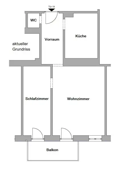 BALKONWOHNUNG mit Potenzial in verkehrsberuhigter Lage