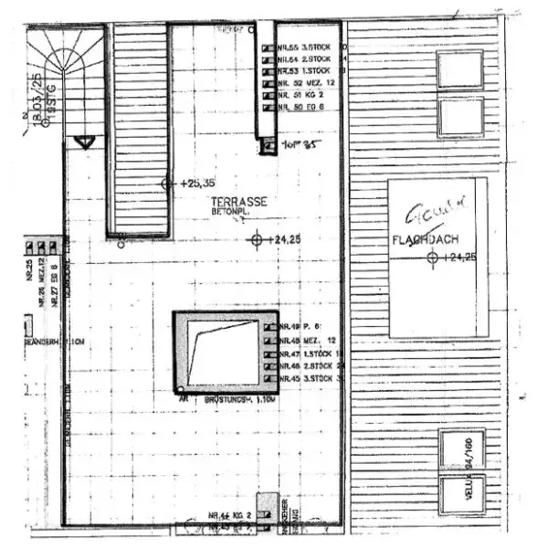 TERRASSENHIT, U1-NÄHE, 84 m2 Dachgeschoß mit 30 m2 Terrasse, 2 Zimmer, Wohnküche, 2 Bäder, Parketten, Viktorgasse