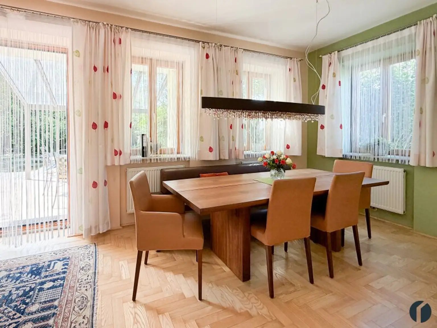 Essbereich im Wohnzimmer