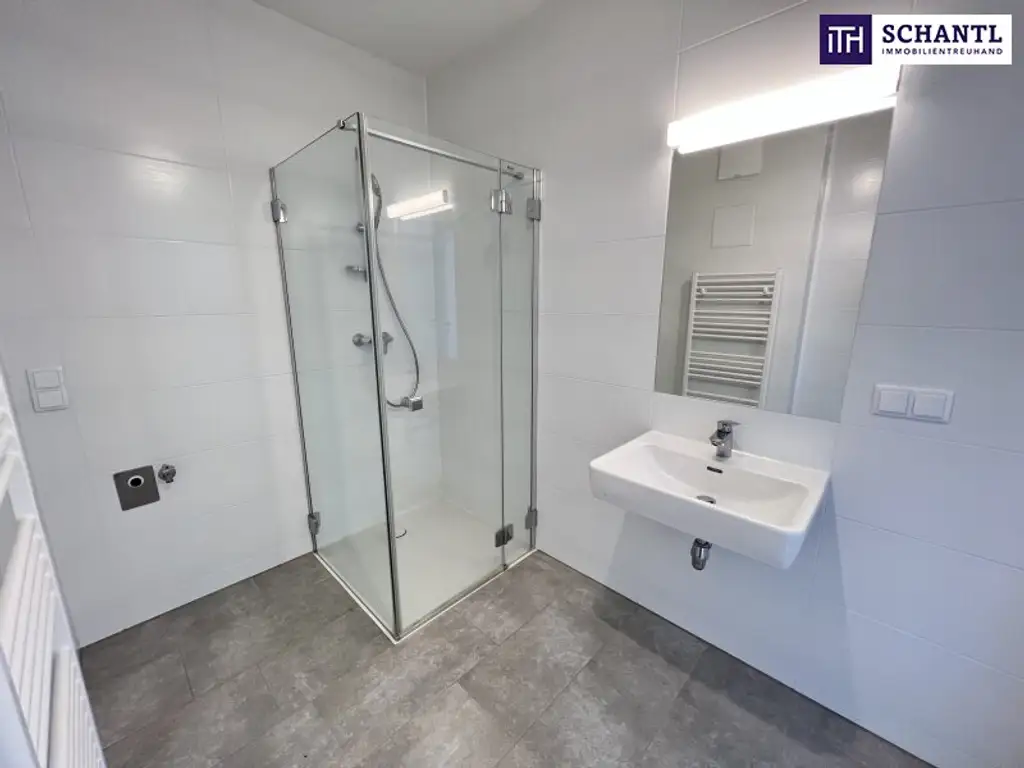 Modern, hell & mit Terrasse – 2-Zimmer-Highlight in der Gymseldorfergasse 48A