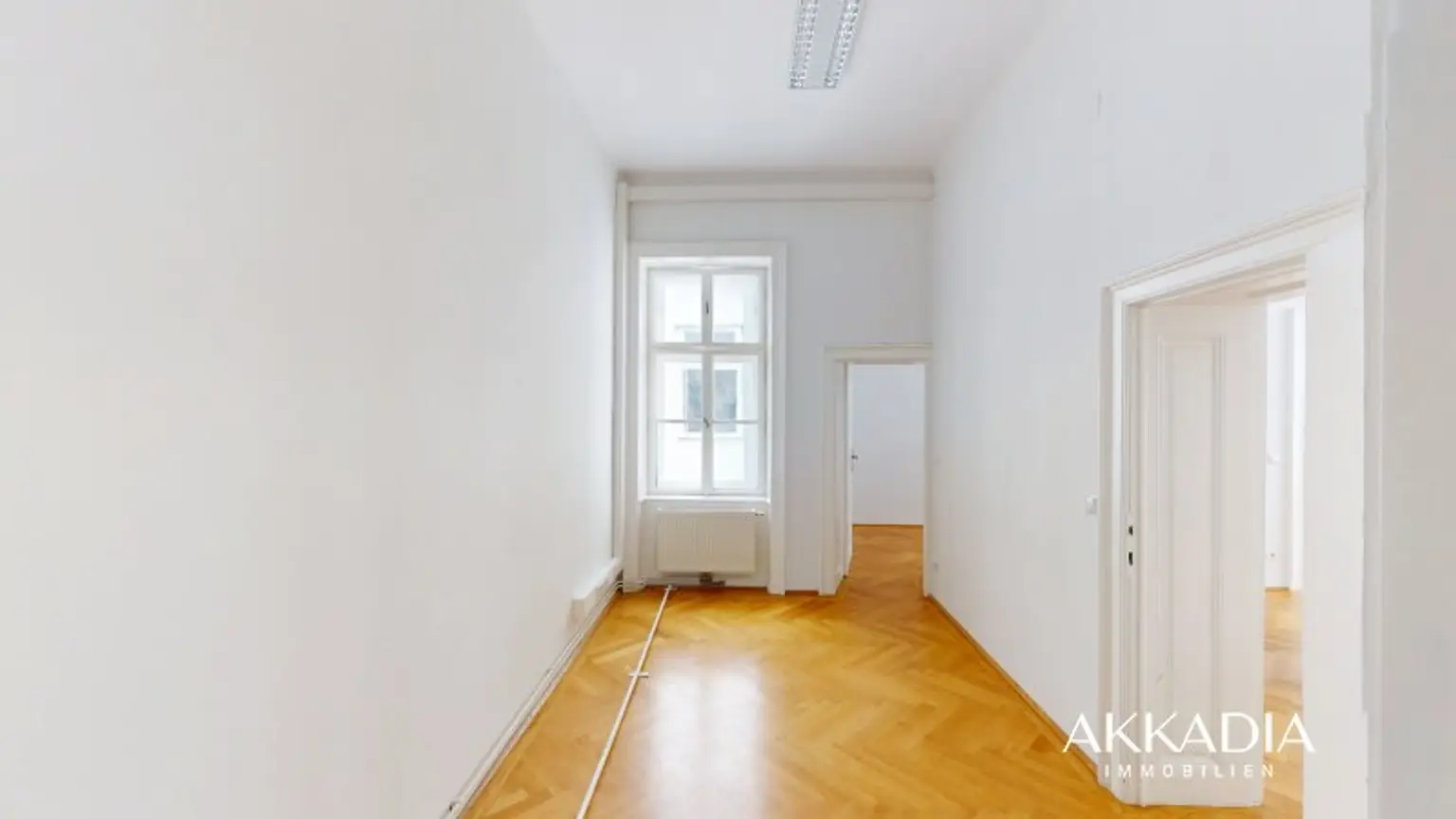 Altbaubüro mit Blick in den Resselpark