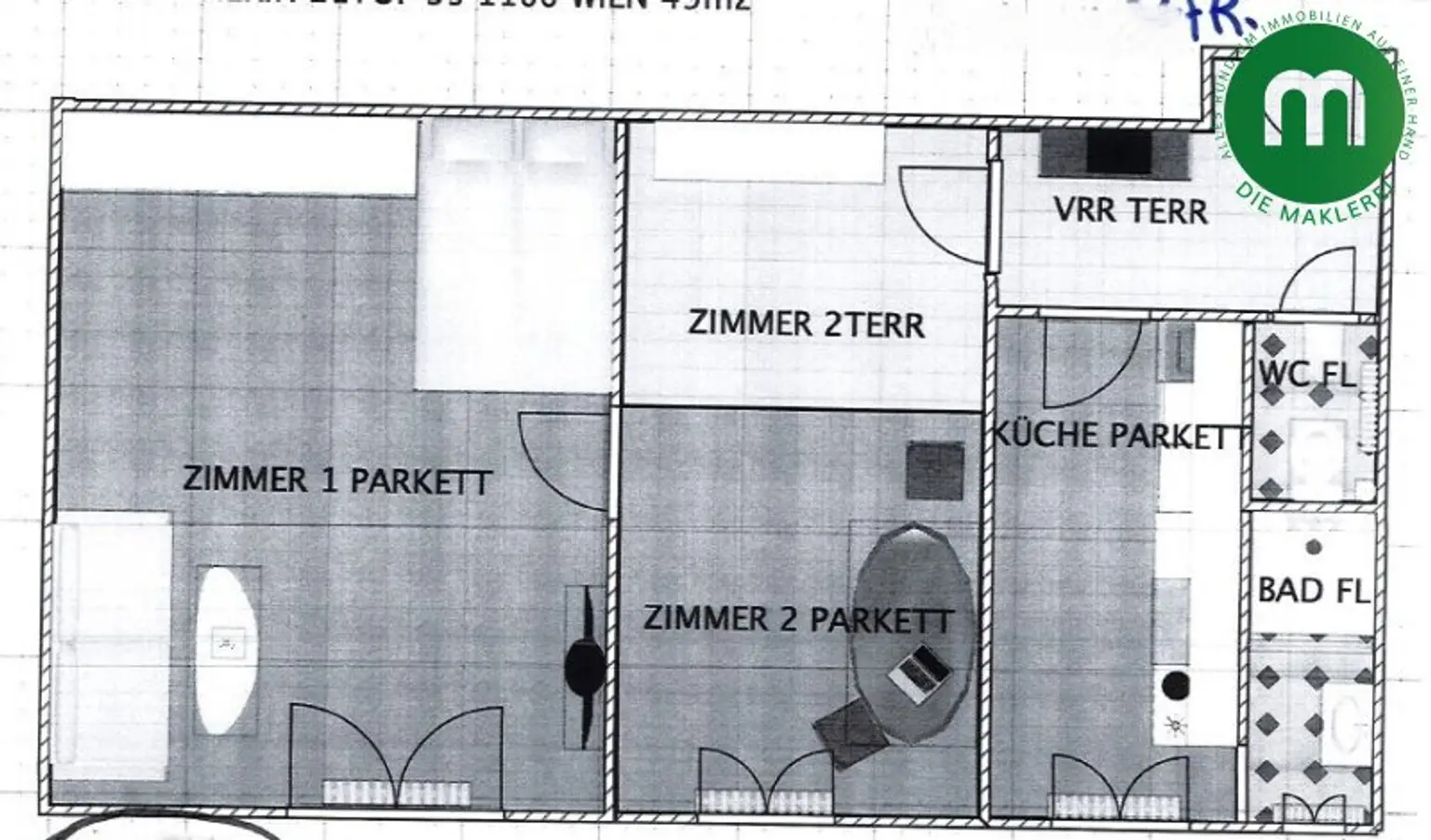 Unbefristet: 2-Zimmer-Altbau nahe Matzleinsdorfer Platz