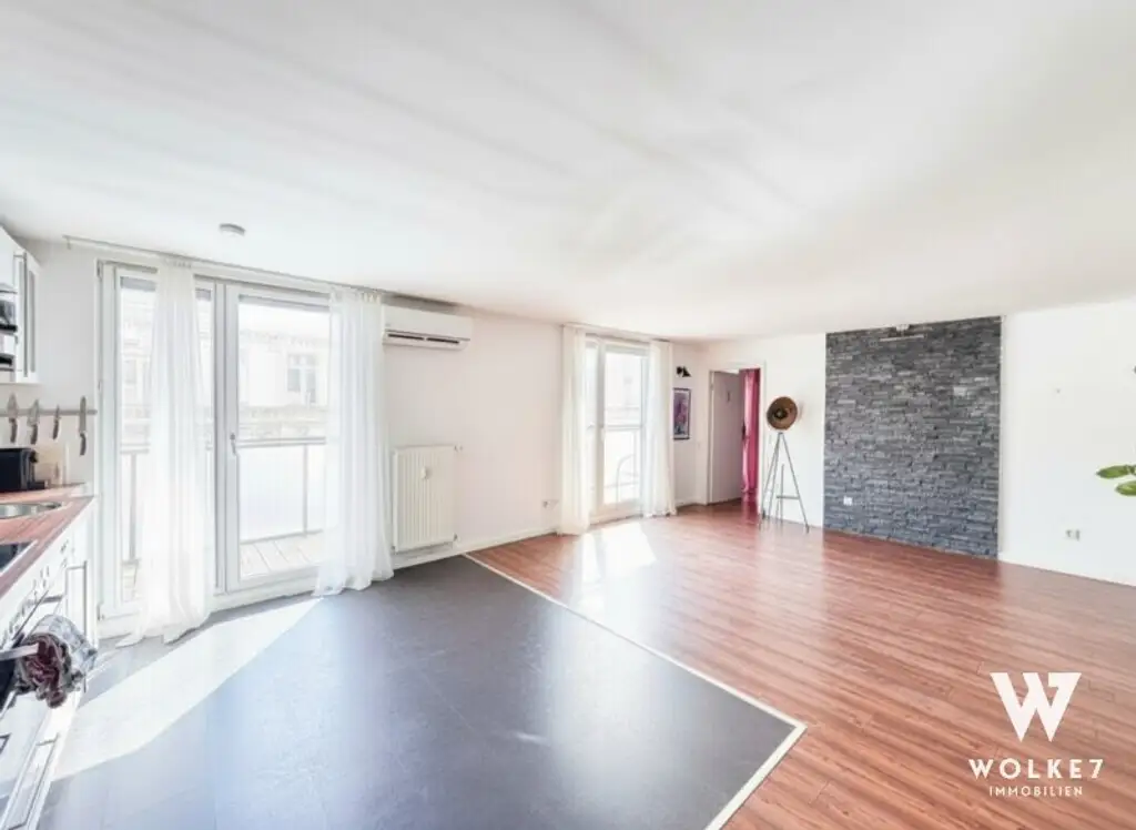 Helle 3-Zimmer-Wohnung mit gr. Terrasse nahe Naschmarkt | Klima | 3 Gehminuten U4 Pilgramgasse