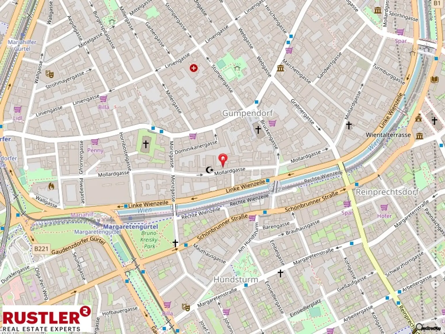 Traumwohnung nähe Naschmarkt / Ruhelage / Saniert