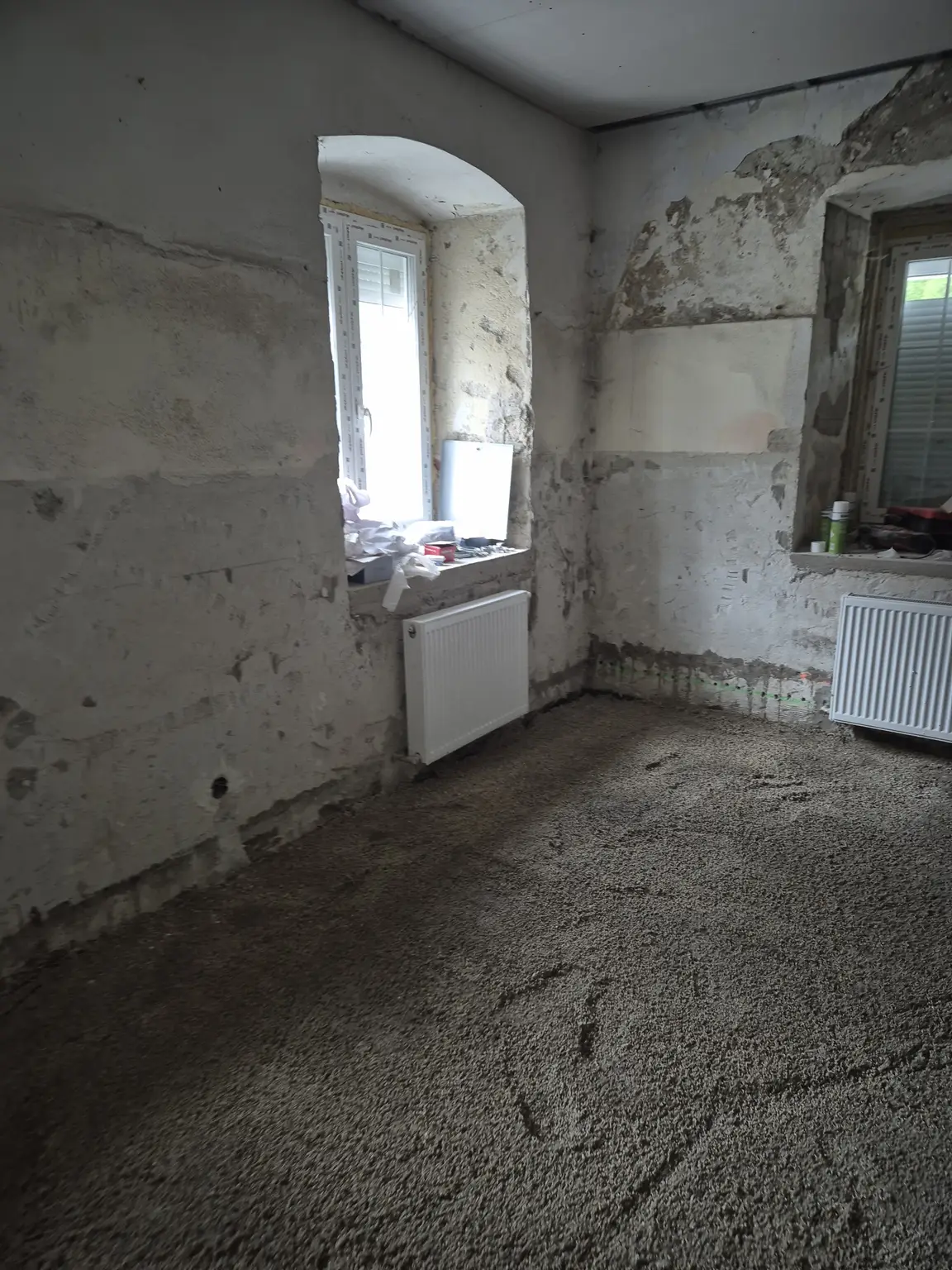 Wohnzimmer Rohzustand Stand Mai 2026