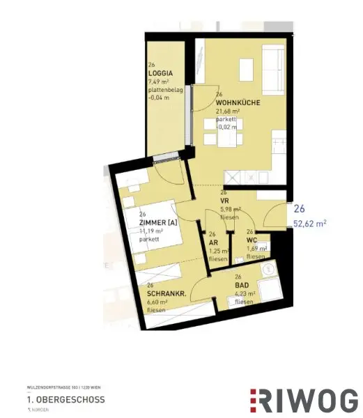 || 2- Zimmer Wohnung mit Loggia zum Wohlfühlen & extra Eigengarten im Erdgeschoss || Neubauprojekt nahe der Inneren Stadt ||